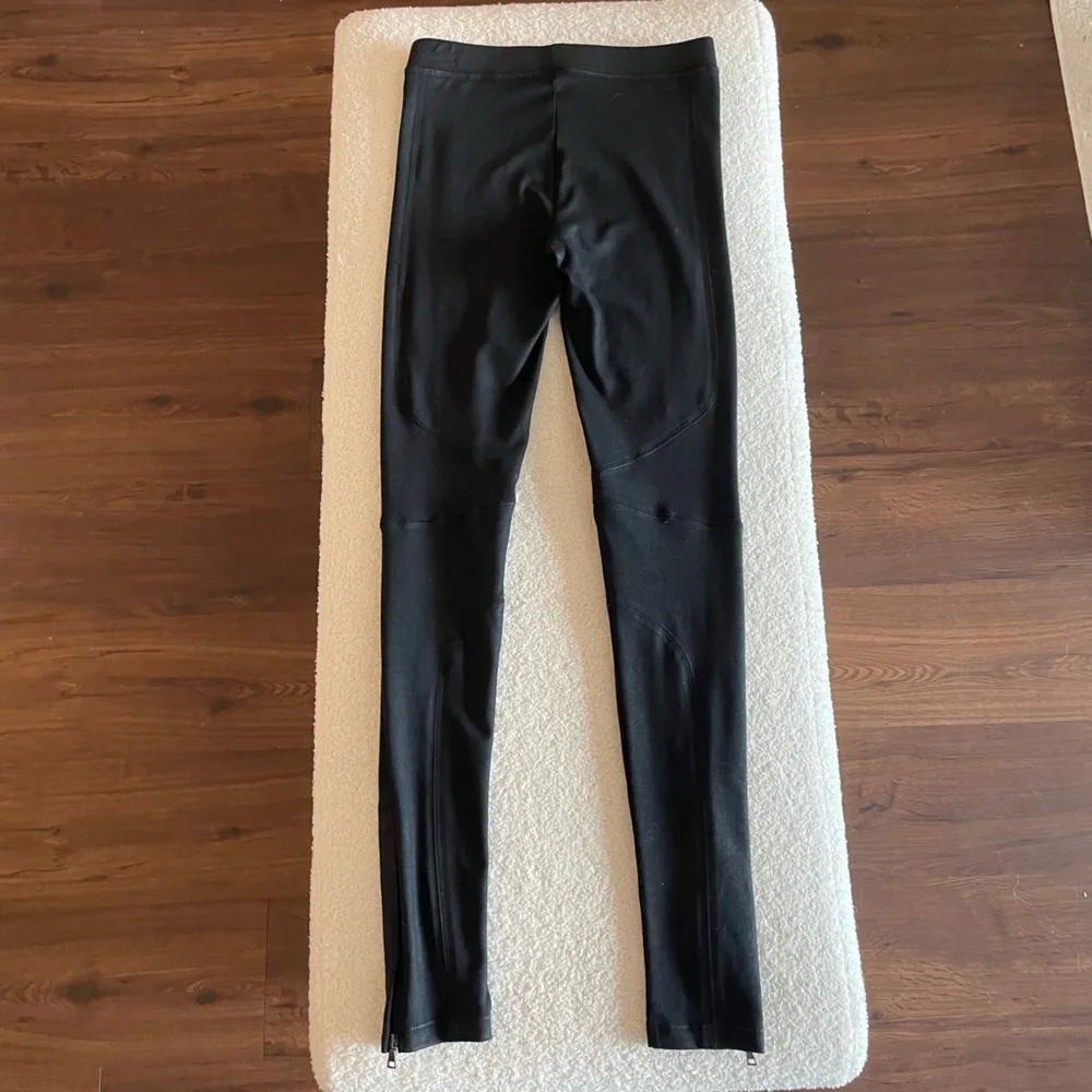 David Lerner Faux Leather Biker Leggings with Ankle Zip  - Women’s Size S - Picture 11 of 13